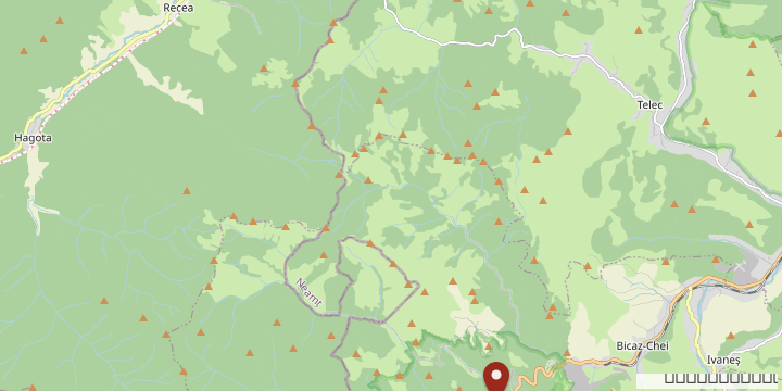 Harta locației Cheile Bicaz